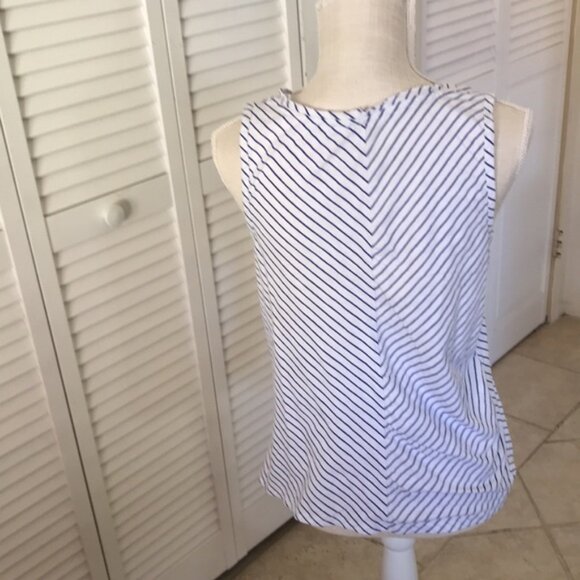 TIME AND TRU duster and blouse set, nautical look, royal blue and‎ white size M - Picture 4 of 10